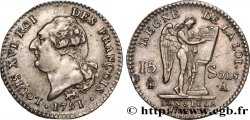 LOUIS XVI 15 sols dit  au génie , type FRANÇOIS 1791 Paris AU