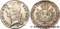 LOUIS XV  THE WELL-BELOVED  Écu aux branches d’olivier, tête ceinte d’un bandeau 1749 Tours AU/MS