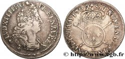 LOUIS XIV LE GRAND OU LE ROI SOLEIL Quart d écu aux insignes 1702 Bordeaux