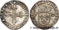 LOUIS XIV  THE SUN KING  Huitième d écu, titulature côté croix 1646 Bayonne AU