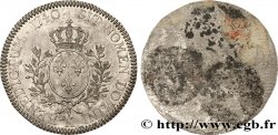 LOUIS XV THE WELL-BELOVED Tirage en étain du revers de l’écu dit au bandeau 1740 Bordeaux