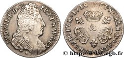 LOUIS XIV LE GRAND OU LE ROI SOLEIL Dixième d écu aux trois couronnes 1710 Aix-en-Provence