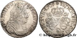 LOUIS XIV LE GRAND OU LE ROI SOLEIL Écu aux trois couronnes 1709 Nantes