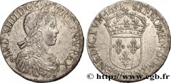 LOUIS XIV LE GRAND OU LE ROI SOLEIL Écu, portrait à la mèche longue 1653 Nantes