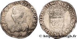 CHARLES IX Teston, 6e type 1563 Lyon