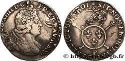 LOUIS XIV THE SUN KING Quart d écu aux insignes 1701 Dijon
