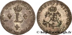 LOUIS XV DIT LE BIEN AIMÉ Double sol de billon 1755 Paris