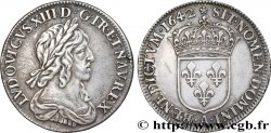 LOUIS XIII LE JUSTE Quart d écu, buste drapé et cuirassé (2e buste de Jean Warin) 1642 Paris, Monnaie de Matignon