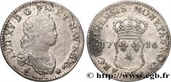LOUIS XV DIT LE BIEN AIMÉ Quarante sols de Strasbourg 1716 Strasbourg TB+