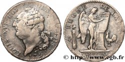 LOUIS XVI Écu dit au génie , type FRANÇOIS 1792 Paris