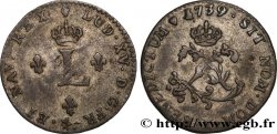 LOUIS XV DIT LE BIEN AIMÉ Double sol de billon 1739 Amiens