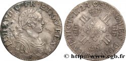 LOUIS XV DIT LE BIEN AIMÉ Écu à la croix fleurdelisée couronnée et aux huit L 1724 Bordeaux
