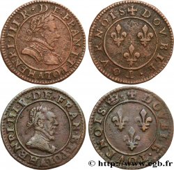 HENRY III Lot de 2 monnaies royales n.d. Paris