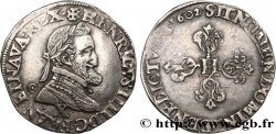 HENRI IV LE GRAND Demi-franc, type d Amiens 1602 Amiens
