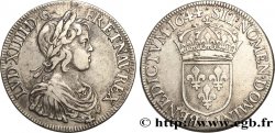LOUIS XIV THE SUN KING Écu à la mèche courte 1644 Paris, Monnaie du Louvre