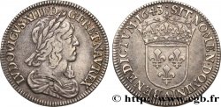 LOUIS XIII Quart d écu d argent, 3e type, 2e poinçon de Warin 1643 Paris, Monnaie du Louvre