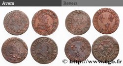 LOUIS XIII LE JUSTE Double tournois, lot de 4 ex. n.d. Ateliers divers