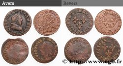 LOUIS XIII LE JUSTE Double tournois, lot de 4 ex. n.d. Ateliers divers TB