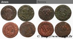 LOUIS XIII LE JUSTE Double tournois, lot de 4 ex. n.d. Ateliers divers TB+