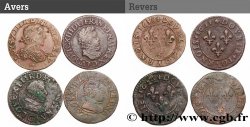 LOUIS XIII Double tournois, lot de 4 ex. n.d. Ateliers divers