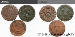 LOUIS XIII LE JUSTE Double tournois, lot de 3 ex. n.d. Ateliers divers TB+
