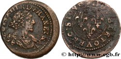 LOUIS XIII Double tournois de poids lourd 1640 Vallée du Rhône
