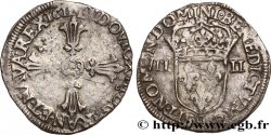 LOUIS XIII Quart d écu, 2e type 1611 Rennes