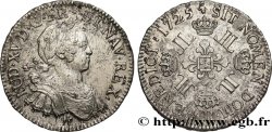 LOUIS XV  THE WELL-BELOVED  Écu à la croix fleurdelisée couronnée et aux huit L 1725 Orléans XF
