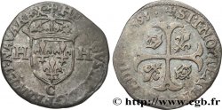 HENRI IV LE GRAND Douzain aux deux H, 2e type 1593 Saint-Lô