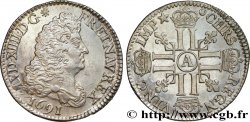 LOUIS XIV LE GRAND OU LE ROI SOLEIL Quart d écu aux huit L, 1er type 1691 Paris SUP