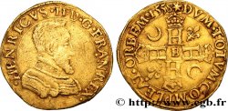 HENRI II Double Henri d or, 1er type 1558 Rouen