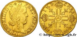LOUIS XIV  THE SUN KING  Louis d’or aux huit L, portrait à la mèche longue 1650 Paris MS