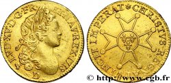LOUIS XV  THE WELL-BELOVED  Louis d’or à la croix de chevalier 1718 Lyon AU