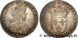 LOUIS XIV THE SUN KING Douzième d écu à la mèche longue 1658 Lyon
