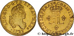 LOUIS XV THE WELL-BELOVED Louis d or aux deux L 1722 Bordeaux