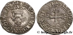 HEIR APPARENT, CHARLES, REGENCY - COINAGE IN THE NAME OF CHARLES VI Gros dit  florette  n.d. Chinon