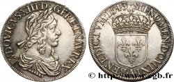 LOUIS XIII LE JUSTE Écu, buste drapé et cuirassé (2e buste de Jean Warin) 1643 Paris, Monnaie du Louvre