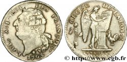 LOUIS XVI Écu dit au génie , type FRANÇOIS 1793 Marseille