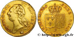 LOUIS XVI Double louis d’or aux écus accolés 1786 Rouen