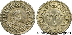 HENRI IV LE GRAND Essai d’argent du denier tournois, 1er type de Paris (légende française) 1606 Paris
