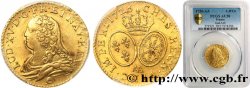 LOUIS XV DIT LE BIEN AIMÉ Louis d or aux écus ovales, buste habillé 1726 Metz