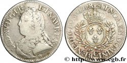 LOUIS XV DIT LE BIEN AIMÉ Cinquième d écu aux branches d olivier, buste habillé 1728 Caen