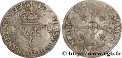 LOUIS XIII LE JUSTE Douzain de 15 deniers 1641 Paris