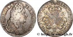 LOUIS XIV LE GRAND OU LE ROI SOLEIL Écu aux trois couronnes 1713 Lille