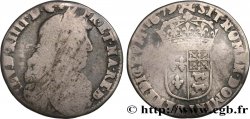 LOUIS XIV THE SUN KING Quart d écu de Béarn au buste juvénile 1679 Pau
