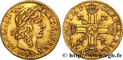 LOUIS XIII LE JUSTE Demi-louis d or aux huit L (effigie de Jean Warin) 1642 Paris