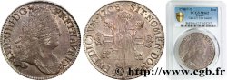 LOUIS XIV LE GRAND OU LE ROI SOLEIL Écu aux huit L, 2e type, tête laurée 1708 Nantes