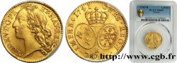 LOUIS XV  THE WELL-BELOVED  Louis d’or aux écus ovales, tête ceinte d’un bandeau 1741 Rouen MS