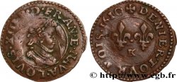 LOUIS XIII LE JUSTE Denier tournois, type 1 de Bordeaux 1610 Bordeaux