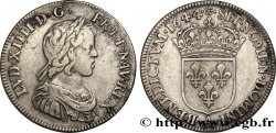 LOUIS XIV THE SUN KING Quart d’écu à la mèche courte 1644 Paris, Monnaie de Matignon